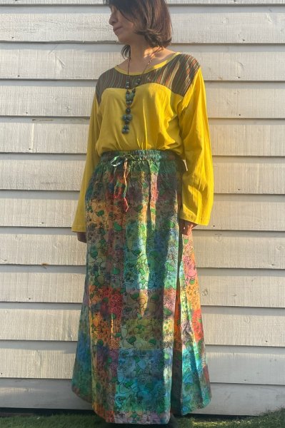 画像1: キノコプリントスカート＆トップス (1)