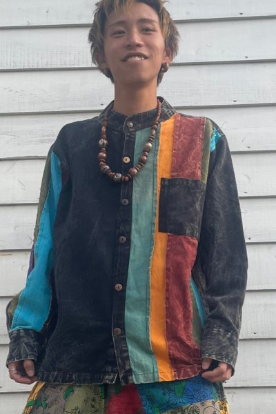 画像1: キノコプリントサルエル＆トップス