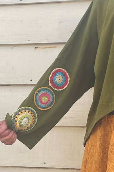 画像1: クロッシェが可愛いトップス＆シンプルスカート