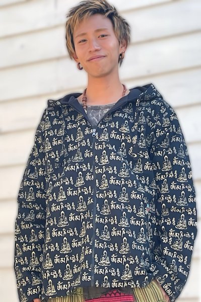 画像1: アウター（仏陀柄） (1)