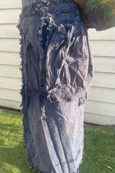 画像2: ビッグポケット付きエスニック巻きスカート＆タイダイチュニック