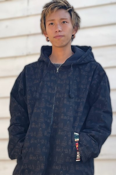 画像1: アウター（仏陀柄） (1)