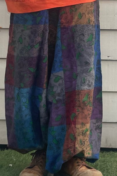 画像2: キノコプリントサルエル＆タイダイパーカー