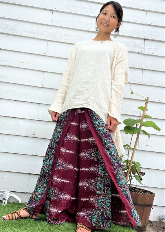 レーヨンワイドパンツ 49boy